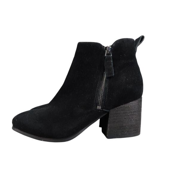 Blondo Shoes Womens 6 Bootie Block Heel Classic Leather Fashion Waterproof Black - Picture 4 of 16